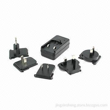 5-in-1 Changeable AC/DC Adapter Switches with Double-side Board, 5 to 24V DC Output Voltage Range